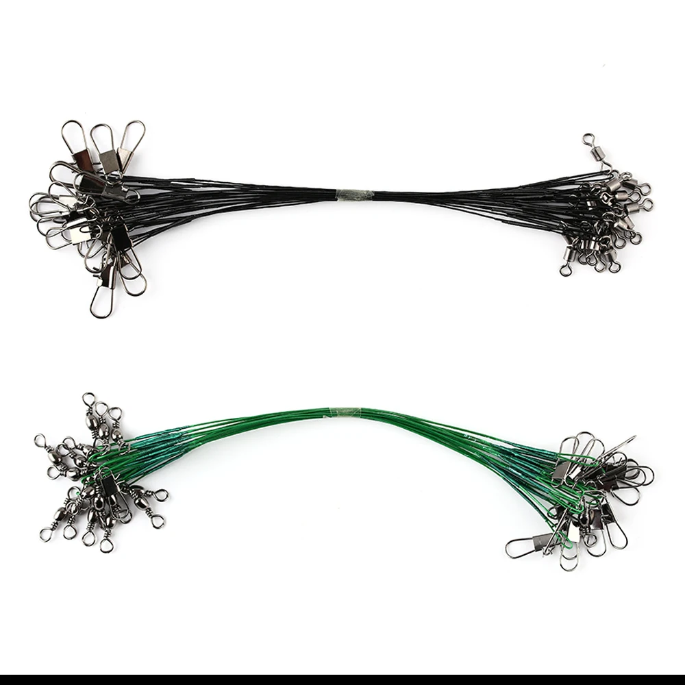15/20/30CM 20PCS Durable Fishing Lures Hooks Pike Rolling Swivels Safety Snap Rolling Swivels Pike Card Chic Traces Steel Wires
15/20/30CM 20PCS Durable Fishing Lures Hooks Pike Rolling Swivels Safety Snap Rolling Swivels Pike Card Chic Traces Steel Wires