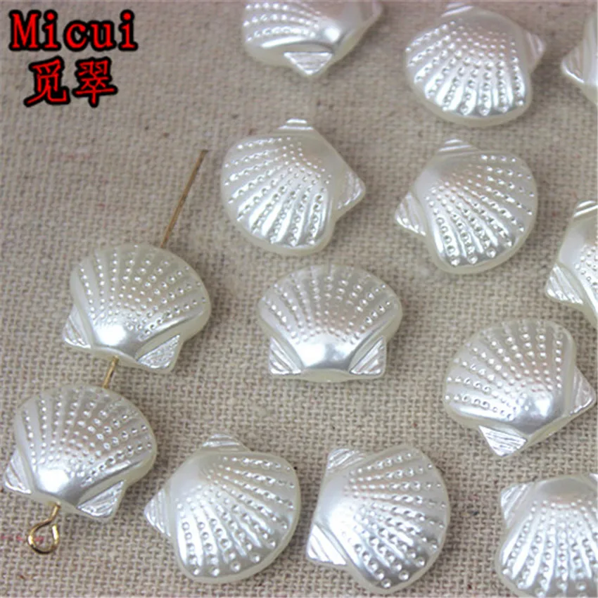 Micui 50pcs 14*16mm shell Shape Sewing beads ABS imitation pearls for clothing package shoe Crafts DIY SM402
Micui 50pcs 14*16mm shell Shape Sewing beads ABS imitation pearls for clothing package shoe Crafts DIY SM402