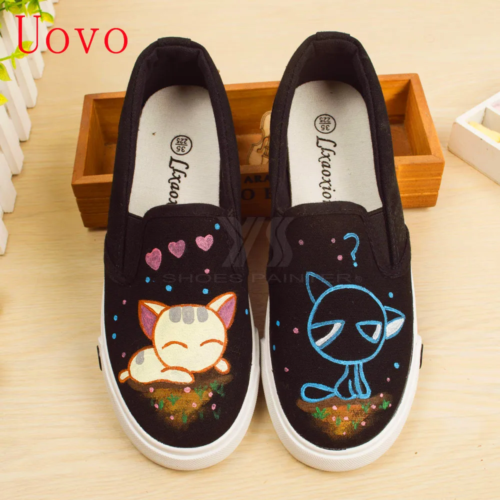 Uovo New Children's Spring Autumn Canvas Shoes Boys and Girls Cartoon Cat Hand-painted Shoes Slip on Children's Shoes YXX
Uovo New Children's Spring Autumn Canvas Shoes Boys and Girls Cartoon Cat Hand-painted Shoes Slip on Children's Shoes YXX