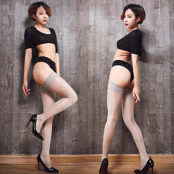 Sexy Lingerie Sheer Wide Rib Top Cuff Sexy Stockings For Women Transparent Silk 15D Ladies Thigh High Oil Shiny Flash Medias
Sexy Lingerie Sheer Wide Rib Top Cuff Sexy Stockings For Women Transparent Silk 15D Ladies Thigh High Oil Shiny Flash Medias