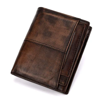 2020 Vintage RFID Mens Wallets Genuine Cow Leather Men's Bifold Short Wallet Male Credit Card Holders Money Purse Carera Mujer
2020 Vintage RFID Mens Wallets Genuine Cow Leather Men's Bifold Short Wallet Male Credit Card Holders Money Purse Carera Mujer
