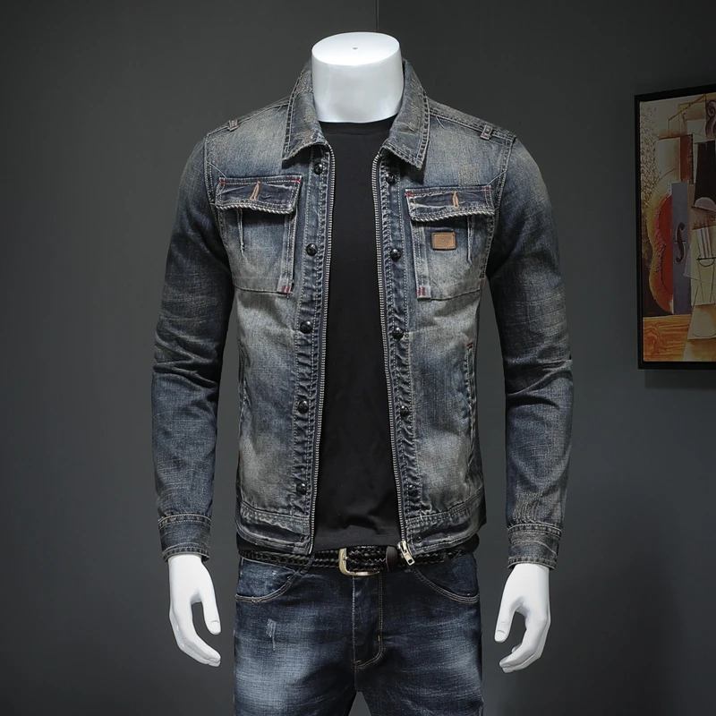 Men's Vintage Denim Jacket HTB1hsopboD1gK0jSZFGq6zd3FXaH.jpg - Men's Vintage Denim Jacket