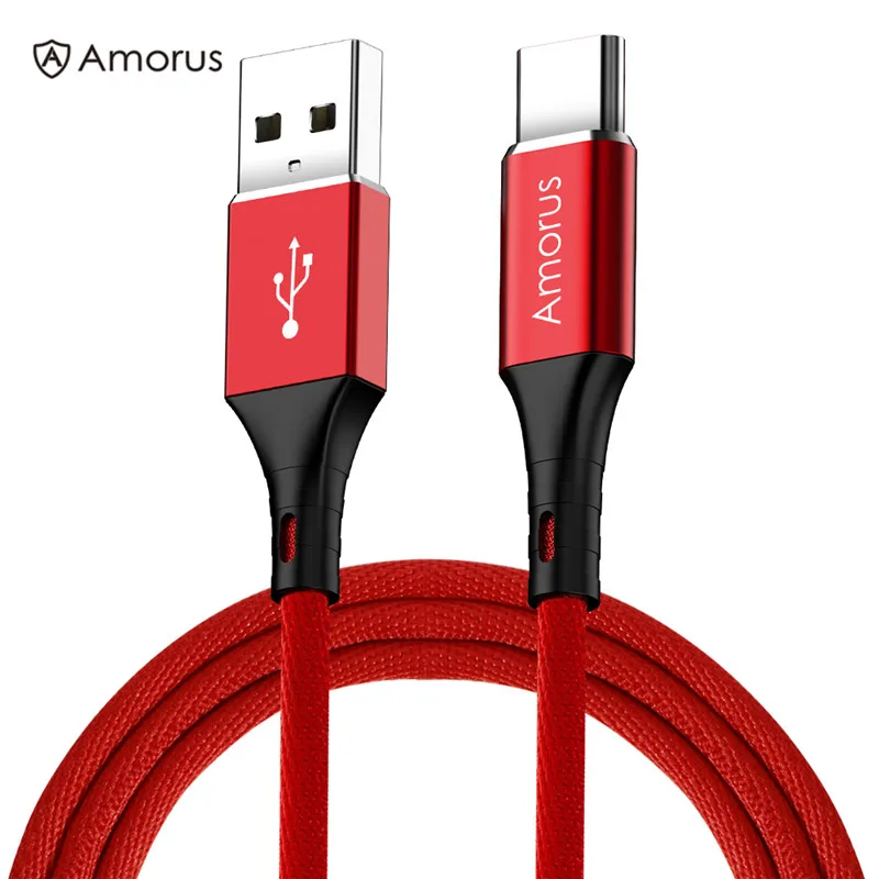 Amorus USB Type-C 2A Aluminum Fabric Braided Data Cable Black 1 meter For Samsung S10/LG G6/Huawei mate 20/Xiaomi 8 redmi note7 
Amorus USB Type-C 2A Aluminum Fabric Braided Data Cable Black 1 meter For Samsung S10/LG G6/Huawei mate 20/Xiaomi 8 redmi note7