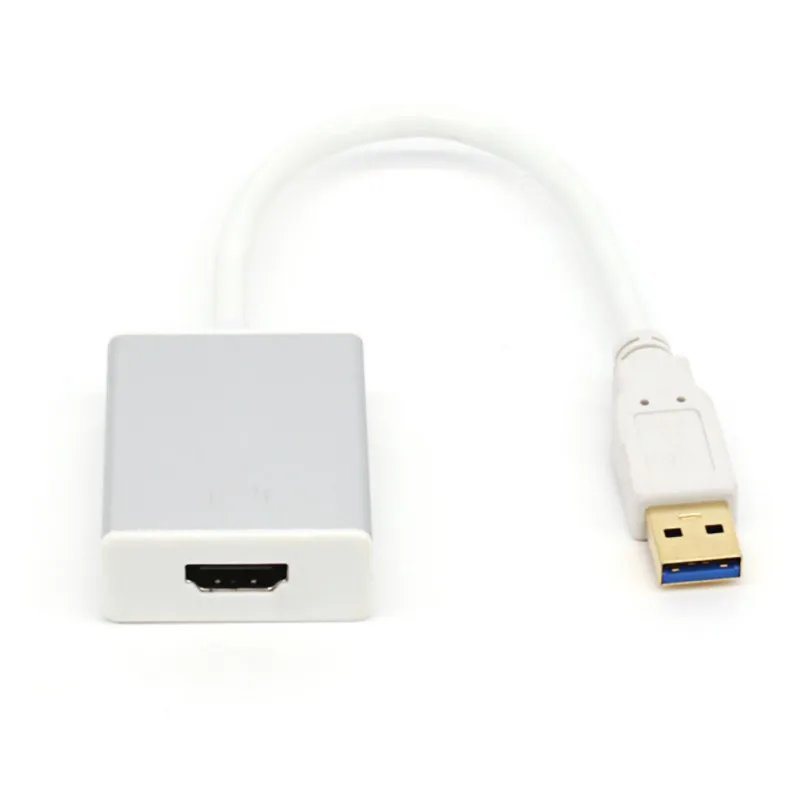 USB 3.0 to HDMI Adapter HD 1080P Video Cable Converter For PC Laptop 5.0 Gbps High Speed Transmission with CD
USB 3.0 to HDMI Adapter HD 1080P Video Cable Converter For PC Laptop 5.0 Gbps High Speed Transmission with CD