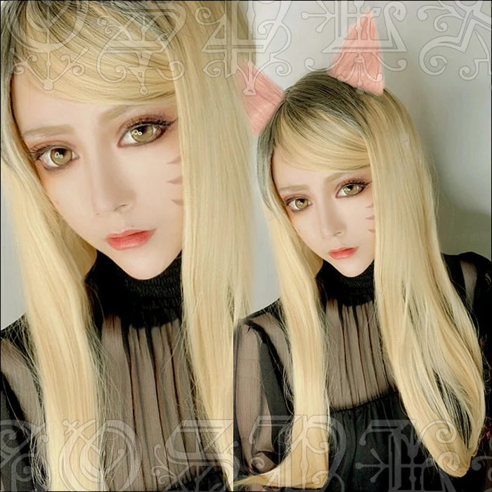 LOL K/DA the Nine-Tailed Fox Ahri KDA Long Blonde Ombre Heat Resistant Hair Cosplay Costume Wig + Track + Wig Cap
LOL K/DA the Nine-Tailed Fox Ahri KDA Long Blonde Ombre Heat Resistant Hair Cosplay Costume Wig + Track + Wig Cap