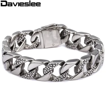 14mm Huge Heavy Mens Animal Skin 316L Stainless Steel CURB CUBAN Chain Bracelet Wholesale Bracelet LHB84
14mm Huge Heavy Mens Animal Skin 316L Stainless Steel CURB CUBAN Chain Bracelet Wholesale Bracelet LHB84