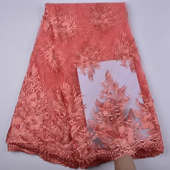 African Lace Fabric With Beaded Nigerian French Fabric For Bridal Wedding Dress Newest African Tulle Lace Fabric Dress 1343B
African Lace Fabric With Beaded Nigerian French Fabric For Bridal Wedding Dress Newest African Tulle Lace Fabric Dress 1343B