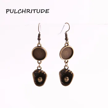 PULCHRITUDE Metal Alloy Antique Bronze 6pairs(12pcs) Fit 12mm Cabochon Sports Baseball Charm Earrings Diy Jewelry Making C1786
PULCHRITUDE Metal Alloy Antique Bronze 6pairs(12pcs) Fit 12mm Cabochon Sports Baseball Charm Earrings Diy Jewelry Making C1786