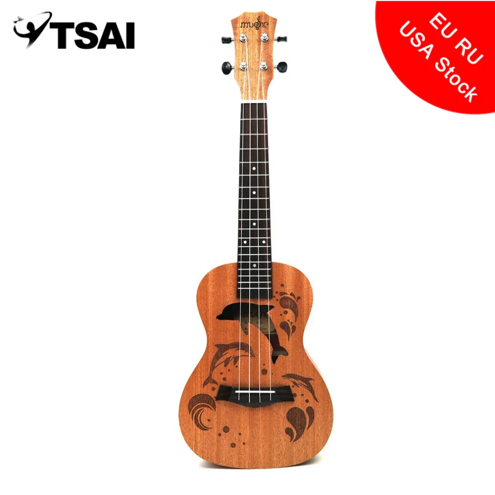 21/23 Inch Professional Sapele Dolphin Pattern Ukelele Guitar Mahogany Neck Delicate Tuning Peg 4 Strings Wood Ukulele Gift
21/23 Inch Professional Sapele Dolphin Pattern Ukelele Guitar Mahogany Neck Delicate Tuning Peg 4 Strings Wood Ukulele Gift