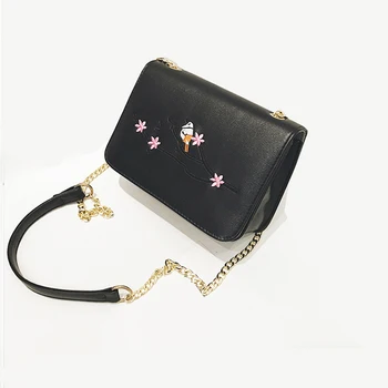 New Arrival 2018 Embroidery Leather Ladies Shoulder Bag Fashion Women Long Chain Crossbody Handbags Luxury Female Elegant Bag
New Arrival 2018 Embroidery Leather Ladies Shoulder Bag Fashion Women Long Chain Crossbody Handbags Luxury Female Elegant Bag