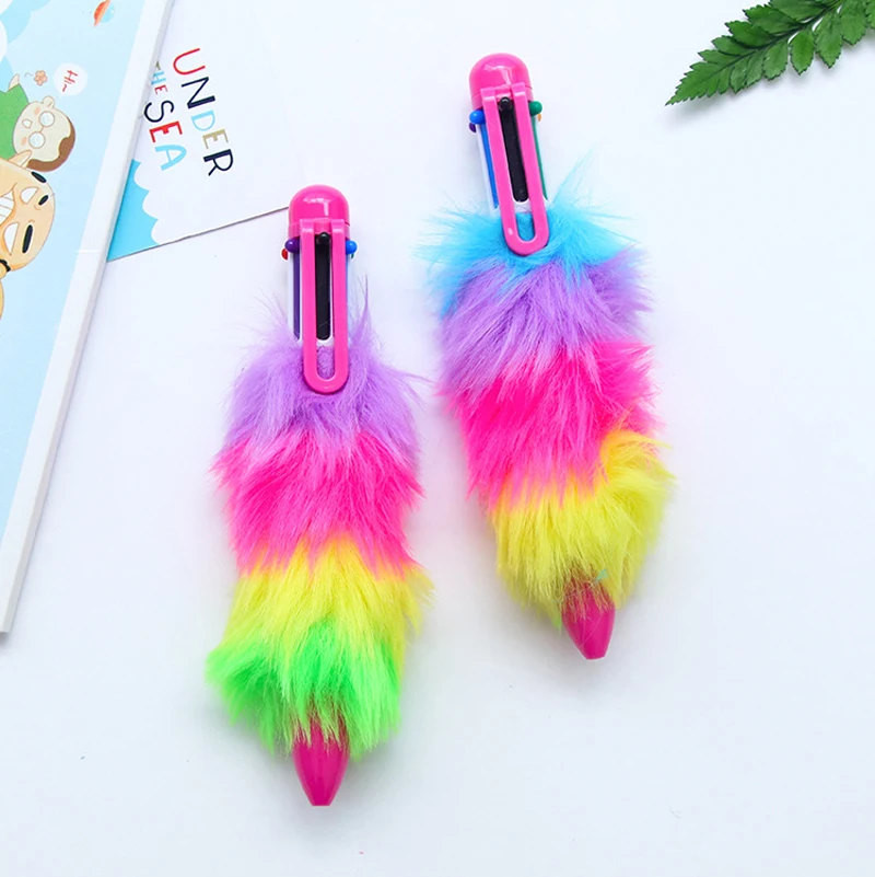 6 Colors Plush Ballpoint Pen Cute Rainbow ball pen Kids gift Kawaii Writing Pens School Office Stationery Supplies
6 Colors Plush Ballpoint Pen Cute Rainbow ball pen Kids gift Kawaii Writing Pens School Office Stationery Supplies