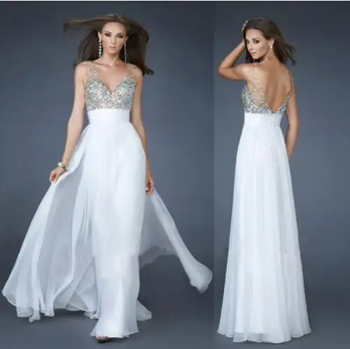 2019 Hot Sale Beading color crystal Evening Dress Chiffon V Neck Prom dress A Line wedding party dress gown party
2019 Hot Sale Beading color crystal Evening Dress Chiffon V Neck Prom dress A Line wedding party dress gown party