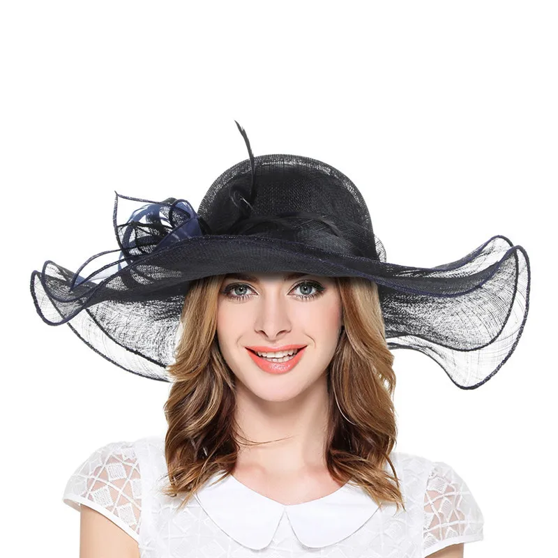 Fedoras Hat Lady New Summer Sun Protection Wide Eave Cap Women Korean Flower Feather Sunshade All-match Fashion Beach Caps H7222
Fedoras Hat Lady New Summer Sun Protection Wide Eave Cap Women Korean Flower Feather Sunshade All-match Fashion Beach Caps H7222