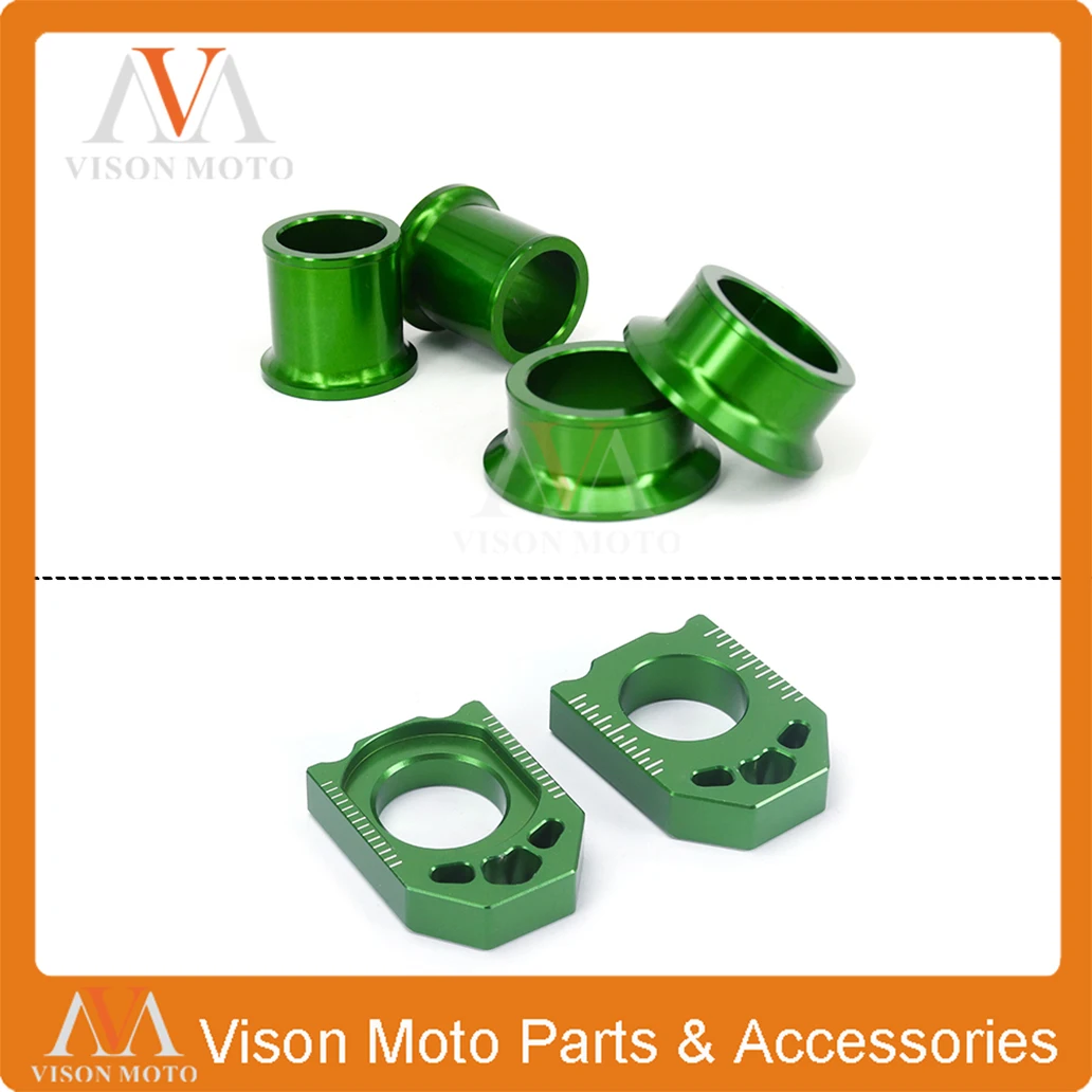 Front Rear Wheel Hub Spacers Chain Adjuster Axle Block For KAWASAKI KX125 KX250 2006 2007 2008 KX250F KX450F 2006-2014
Front Rear Wheel Hub Spacers Chain Adjuster Axle Block For KAWASAKI KX125 KX250 2006 2007 2008 KX250F KX450F 2006-2014
