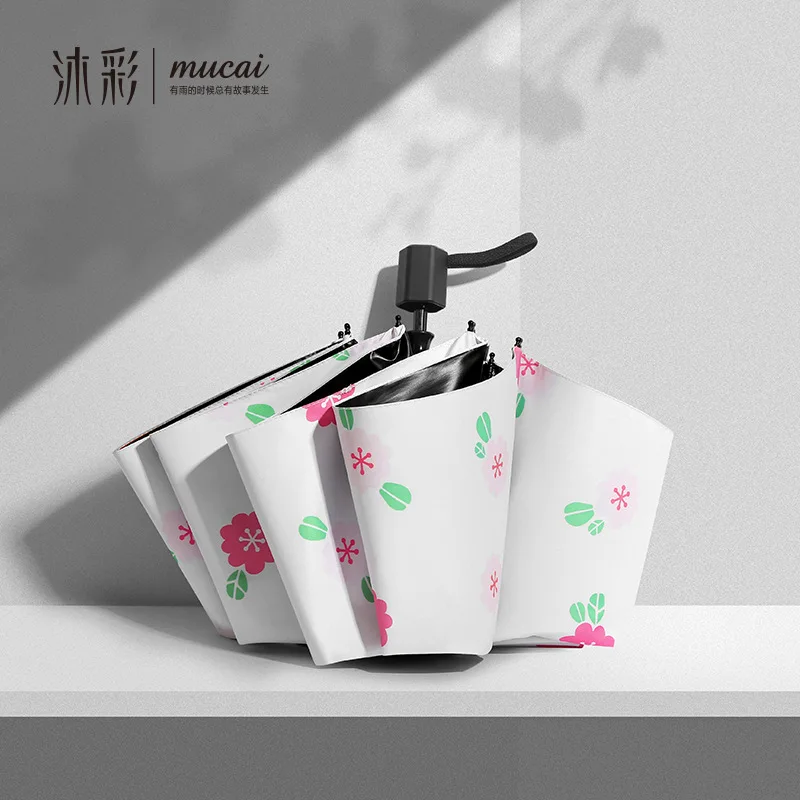 Mucai Folding Umbrella Sunscreen, Sunshade Umbrella, Women Rain Folding Umbrella with Black Coating
Mucai Folding Umbrella Sunscreen, Sunshade Umbrella, Women Rain Folding Umbrella with Black Coating
