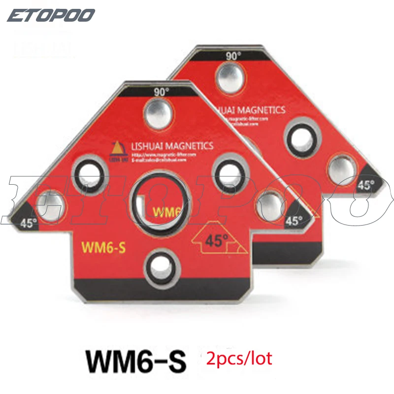 2pcs/set Arrow magnetic welding fixture clip magnet multi-angle magnet positioner 45 degree and 90 degree fixture gauge
2pcs/set Arrow magnetic welding fixture clip magnet multi-angle magnet positioner 45 degree and 90 degree fixture gauge