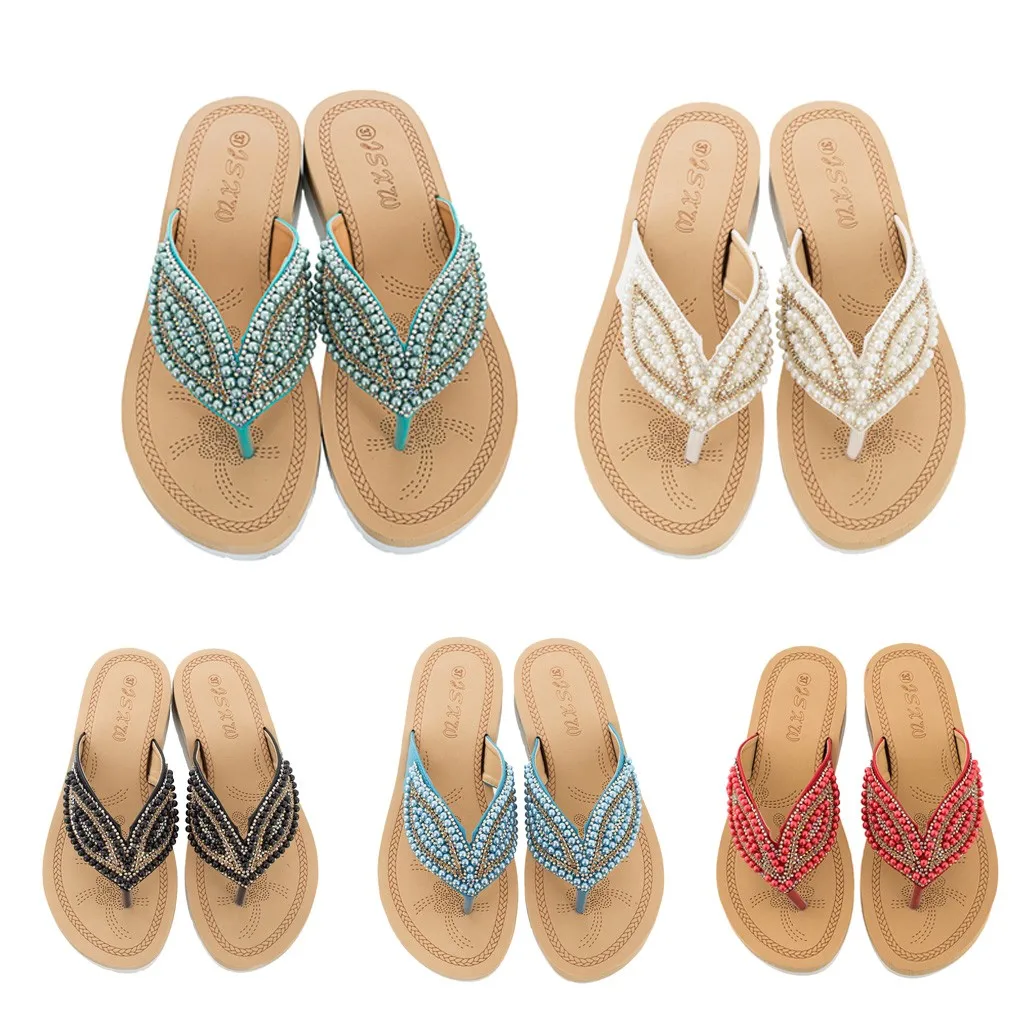 Newest Rhinestone Shell Beading Women's Beach Flip Flops Bohemian Sandals Slipper Platform Wedge Flip Flops Shoes Woman #YJG
Newest Rhinestone Shell Beading Women's Beach Flip Flops Bohemian Sandals Slipper Platform Wedge Flip Flops Shoes Woman #YJG
