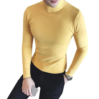 Autumn Winter Authentic Pure Color Half Turtleneck Sweater Mens Warm Computer Knitted Casual Pullovers Comfortable high quality
Autumn Winter Authentic Pure Color Half Turtleneck Sweater Mens Warm Computer Knitted Casual Pullovers Comfortable high quality