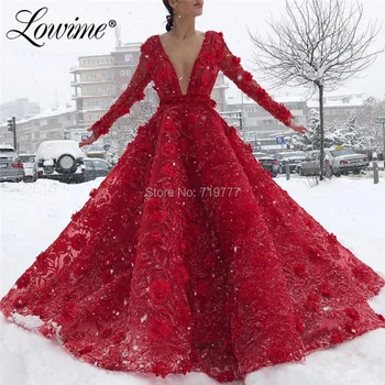 Deep V Neck Evening Dress A Line Flower Party Dresses 2019 Long Sleeves Prom Gowns Vestido De Festa Arabic Dubai Dresses
Deep V Neck Evening Dress A Line Flower Party Dresses 2019 Long Sleeves Prom Gowns Vestido De Festa Arabic Dubai Dresses