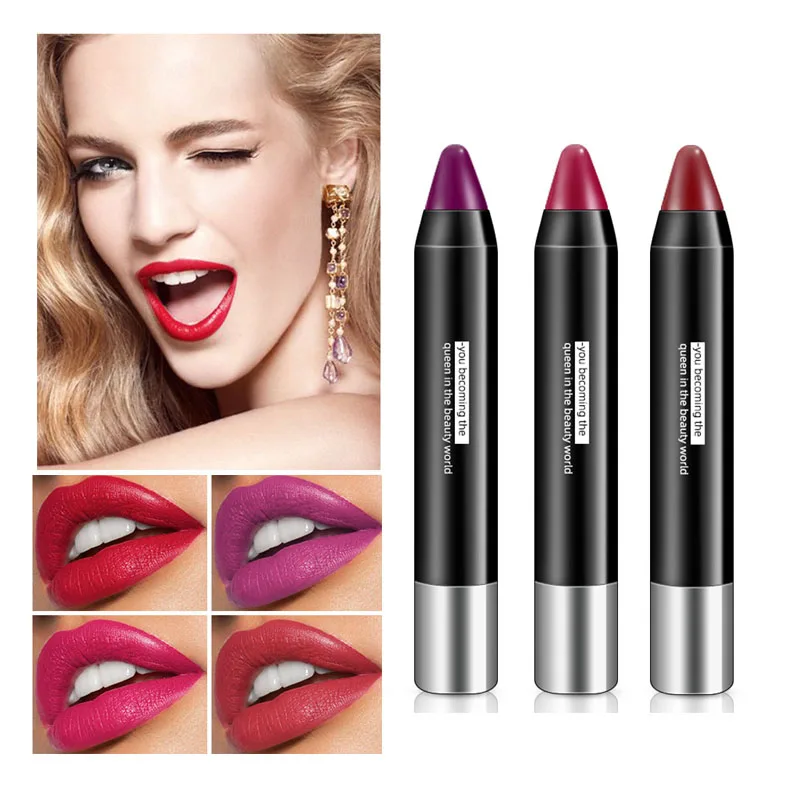 Classic Black Tube Moisturizing Lipstick Easy to wear Wterproof Matte Lips Crayon Matt Batom Makeup Cosmetic 6 Color
Classic Black Tube Moisturizing Lipstick Easy to wear Wterproof Matte Lips Crayon Matt Batom Makeup Cosmetic 6 Color