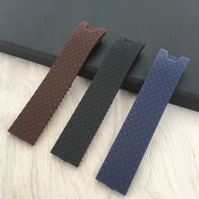 Silicone Strap Watch Tape Accessories Black Brown Blue 20 mm for Ulysse Nardin strap Arc mouths
Silicone Strap Watch Tape Accessories Black Brown Blue 20 mm for Ulysse Nardin strap Arc mouths