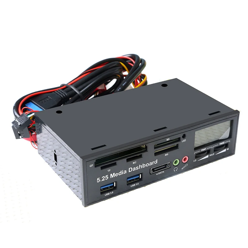 5.25" All In One Media Dashboard Front Panel Multifunction USB3.0 Card Readers PC Multi Card Reader
5.25" All In One Media Dashboard Front Panel Multifunction USB3.0 Card Readers PC Multi Card Reader