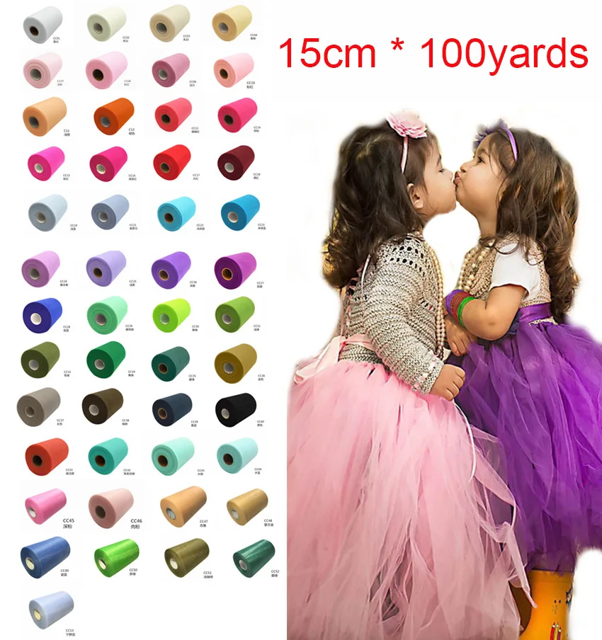 Tulle Roll Spool 100 Yards 15cm Organza Roll Tulle Organza Fabric Tutu Skirt Wedding Decoration Baby Shower Decor Party Supplies
Tulle Roll Spool 100 Yards 15cm Organza Roll Tulle Organza Fabric Tutu Skirt Wedding Decoration Baby Shower Decor Party Supplies