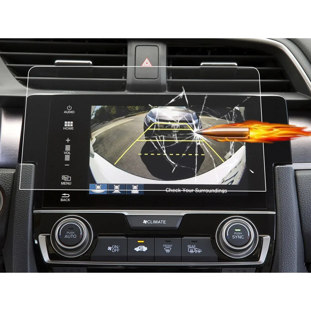 Защитная пленка для Honda CIVIC 10th Gen экрана с GPS EX EX-L Touring Si Type R 2018 2017 2016 | Автомобили и