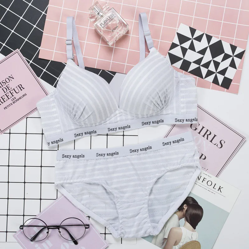 New Women Underwear Intimates Lingerie Cotton Comfortable Bra Set Young Girls Sweet Matching Bralette and Panty Set
New Women Underwear Intimates Lingerie Cotton Comfortable Bra Set Young Girls Sweet Matching Bralette and Panty Set