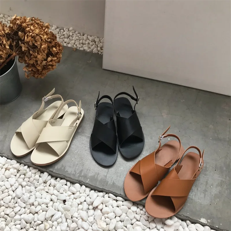 Women Summer Sandals 2019 Roman Retro Flat Sandals Beach Casual Open Toe Sandals Women Buckle Strap Shoes
Women Summer Sandals 2019 Roman Retro Flat Sandals Beach Casual Open Toe Sandals Women Buckle Strap Shoes