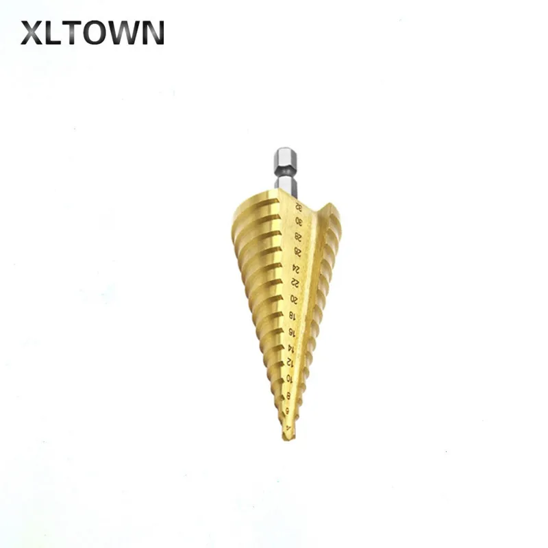 XLTWON 4-32mm Hex shank Metal drill High-quality high-speed steel Step drill Multi-purpose Pagoda drill bit Solid drilling tool
XLTWON 4-32mm Hex shank Metal drill High-quality high-speed steel Step drill Multi-purpose Pagoda drill bit Solid drilling tool