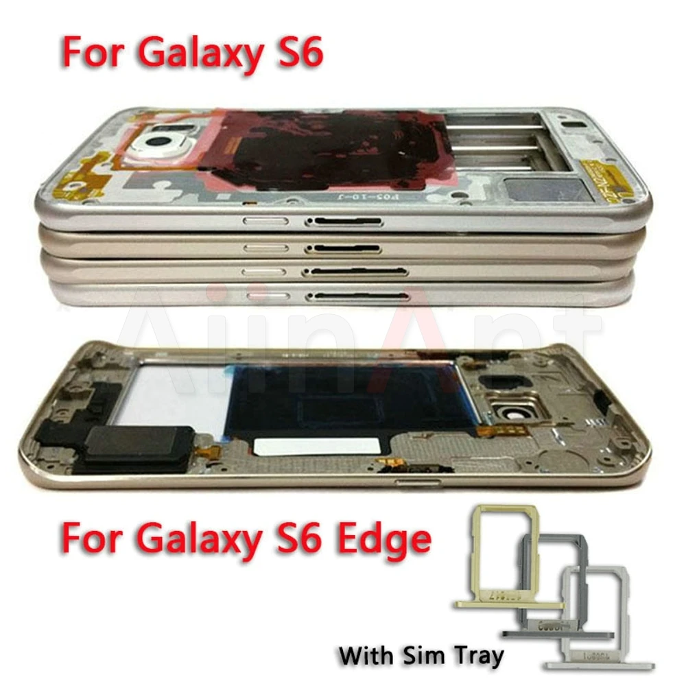 Original LCD Screen Metal Plate Front Middle Frame Bezel Housing Cover Sim Card Holder For Samsung Galaxy S6 Edge G920F G925F
Original LCD Screen Metal Plate Front Middle Frame Bezel Housing Cover Sim Card Holder For Samsung Galaxy S6 Edge G920F G925F