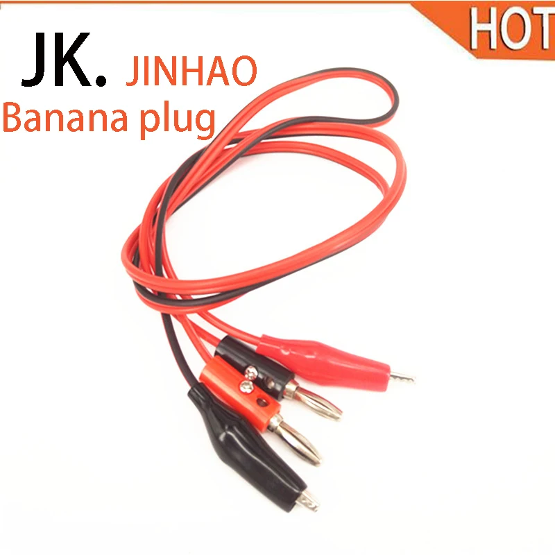 JINHAO 1pcs Hot selling 4MM double crocodile clip crocodile clip line power test line red black line 2 line 4 clip 1 meters long
JINHAO 1pcs Hot selling 4MM double crocodile clip crocodile clip line power test line red black line 2 line 4 clip 1 meters long