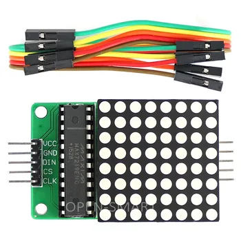 MAX7219 Dot Matrix module Red LED display Module MAX7219 microcontroller module for Arduino
MAX7219 Dot Matrix module Red LED display Module MAX7219 microcontroller module for Arduino