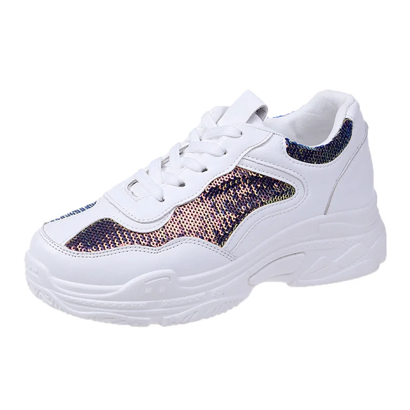 FEERIJT Women Glitter Platform Sneakers 2018 Fashion Women's Chunky Shoes Woman Triple Sole Metallic Sequins Bling Footwear
FEERIJT Women Glitter Platform Sneakers 2018 Fashion Women's Chunky Shoes Woman Triple Sole Metallic Sequins Bling Footwear