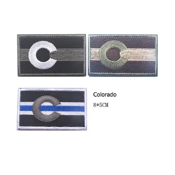 10PCS/LOT 3D Embroidery patch Loop And Hook U.S.A Colorado flag patches live free Tactical badge Embroidery Package stickers
10PCS/LOT 3D Embroidery patch Loop And Hook U.S.A Colorado flag patches live free Tactical badge Embroidery Package stickers