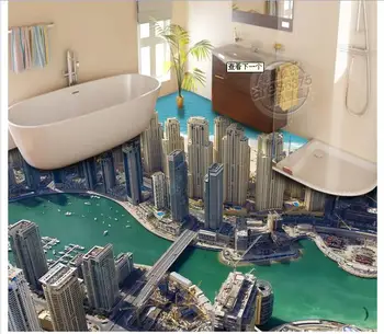 Custom photo wallpaper 3d flooring mural pvc wallpaper High-rise buildings 3D bathroom floor painting wall papers home decor
Custom photo wallpaper 3d flooring mural pvc wallpaper High-rise buildings 3D bathroom floor painting wall papers home decor