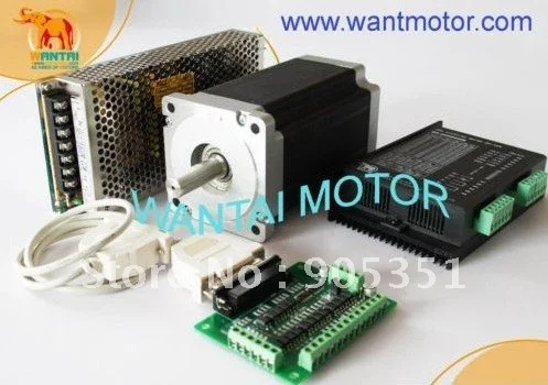 Best Selling! Wantai Nema 34 Stepper Motor WT86STH118-6004A 1232oz-in+Driver DQ860MA 7.8A 80V256Micro CNC Router Mill Cut Grind
Best Selling! Wantai Nema 34 Stepper Motor WT86STH118-6004A 1232oz-in+Driver DQ860MA 7.8A 80V256Micro CNC Router Mill Cut Grind
