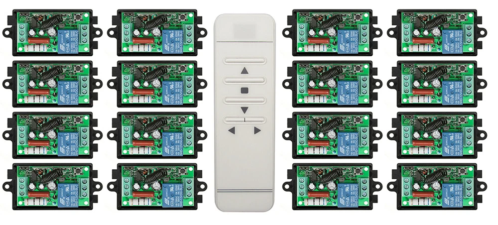 latest AC220V 1CH 10A 433MHZ intelligent digital RF remote control switch +16*receiver Garage Door/window /lamp/blinds | Электроника
