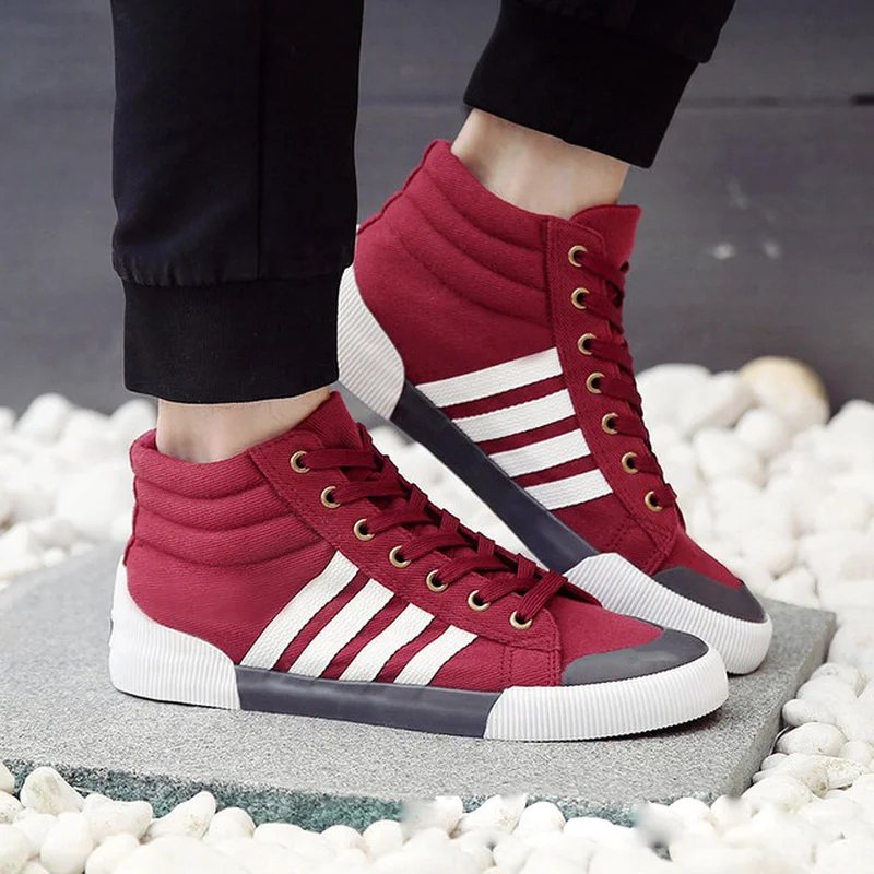 2019 Summer Men Canvas Shoes Fashion Solid Color Men Vulcanized Shoes Lace-up White Casual Men sneakers Flat high top sneakers
2019 Summer Men Canvas Shoes Fashion Solid Color Men Vulcanized Shoes Lace-up White Casual Men sneakers Flat high top sneakers