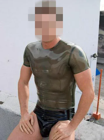 Latex Top transparent black rubber tight shirt for man plus size hot sale Customize Service
Latex Top transparent black rubber tight shirt for man plus size hot sale Customize Service