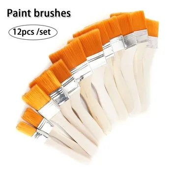 12Pcs a Set Nylon Hair Painting Oil Watercolor Differeent Size Acrylic Paint Brushes Scrubbing Brushes
12Pcs a Set Nylon Hair Painting Oil Watercolor Differeent Size Acrylic Paint Brushes Scrubbing Brushes