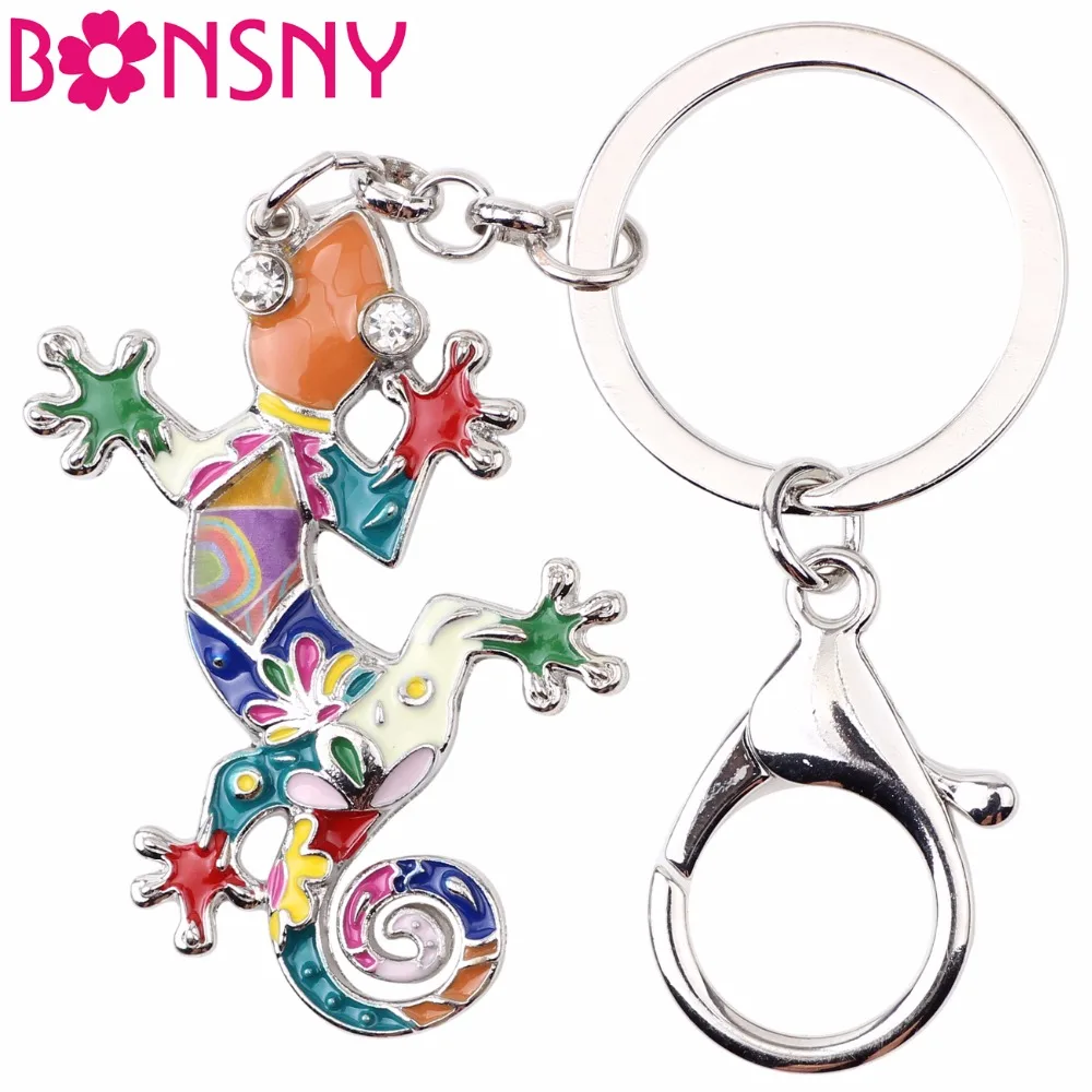 Bonsny Enamel Alloy lizard Key Chain Keychain Ring For Women Girls Gift Handbag Car Pendant Holder Novelty Animal Jewelry Charms
Bonsny Enamel Alloy lizard Key Chain Keychain Ring For Women Girls Gift Handbag Car Pendant Holder Novelty Animal Jewelry Charms