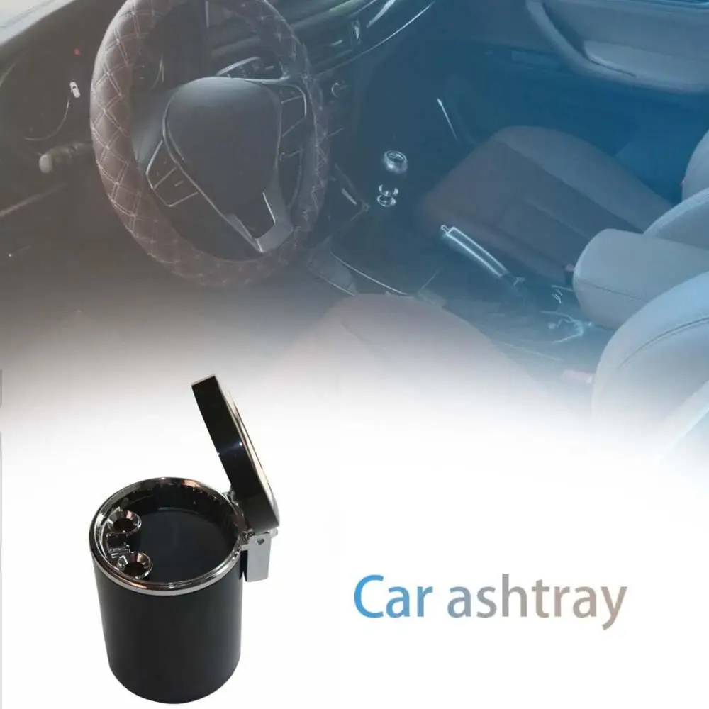 LED Ashtray For Car Black Ashtrays With Lids Cylinder Cigarette Ashtray With Detachable Storage Box
LED Ashtray For Car Black Ashtrays With Lids Cylinder Cigarette Ashtray With Detachable Storage Box