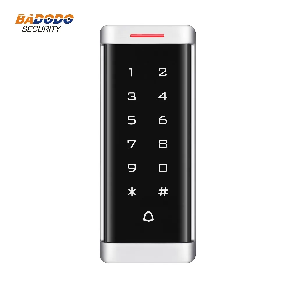 IP68 waterproof metal case touch keypad standalone access controller reader T6 125KHz RFID EM ID card 2000 users WG26 output
IP68 waterproof metal case touch keypad standalone access controller reader T6 125KHz RFID EM ID card 2000 users WG26 output