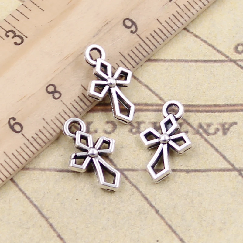 30pcs Charms Double Sided Cross 17x10mm Tibetan Silver Color Pendants Antique Jewelry Making DIY Handmade Craft
30pcs Charms Double Sided Cross 17x10mm Tibetan Silver Color Pendants Antique Jewelry Making DIY Handmade Craft