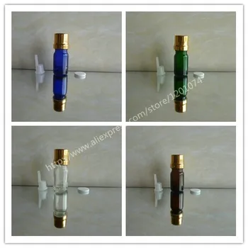 5ml clear/blue/green/brown shiny Glass Bottle With aluminum shiny gold anti-theft cap+clear insert.Oil vial,Essential Oil bottle
5ml clear/blue/green/brown shiny Glass Bottle With aluminum shiny gold anti-theft cap+clear insert.Oil vial,Essential Oil bottle