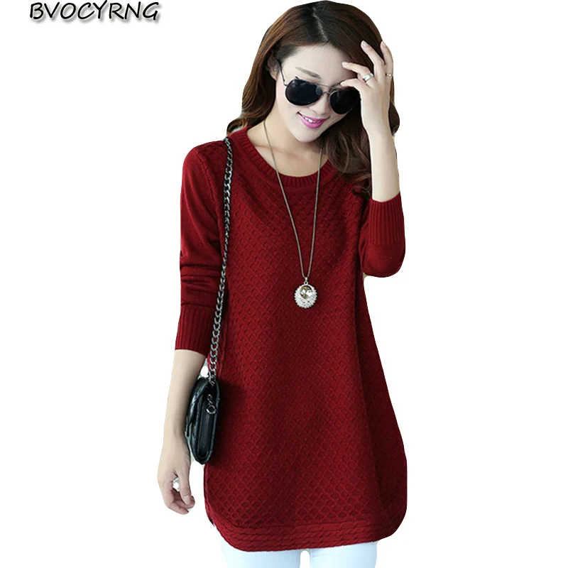 new Autumn and winter sweater women coat winter female pullover bottom shirt round neck long section big size women loose shirt
new Autumn and winter sweater women coat winter female pullover bottom shirt round neck long section big size women loose shirt