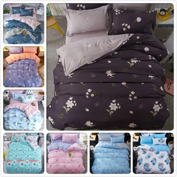 Floral Pattern AB Side Duvet Cover Sheets Quilt Pillow Case 3pcs/4pcs Bedding Sets Soft Cotton Bed Linens Single Queen King Size
Floral Pattern AB Side Duvet Cover Sheets Quilt Pillow Case 3pcs/4pcs Bedding Sets Soft Cotton Bed Linens Single Queen King Size