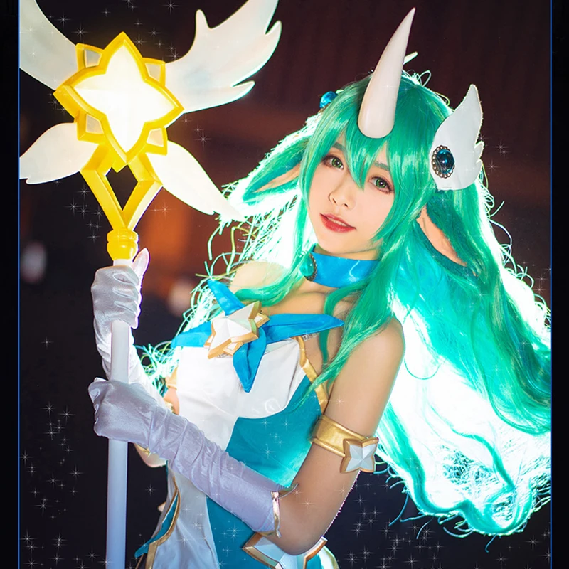 Game Cosplay LOL Star Guardian Soraka Outfit Women Halloween Christmas Costume Soraka Cosplay Costume for Women
Game Cosplay LOL Star Guardian Soraka Outfit Women Halloween Christmas Costume Soraka Cosplay Costume for Women